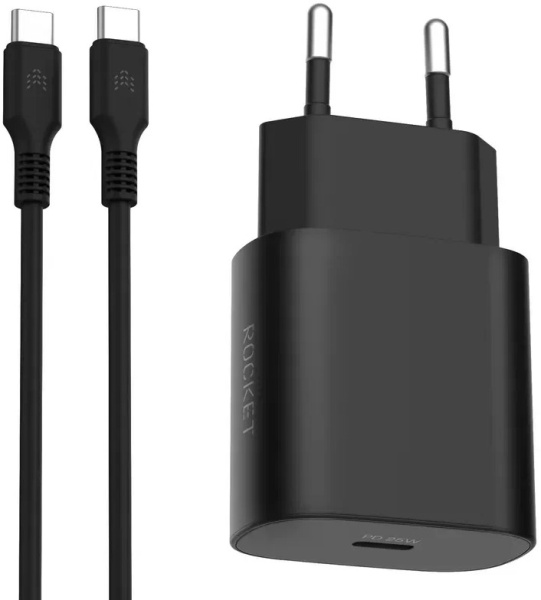 ROCKET Step Combo 25W, USB-С + кабель USB-C USB-C